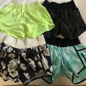 Lulu tracker shorts size 6-$100 for all 4 pairs